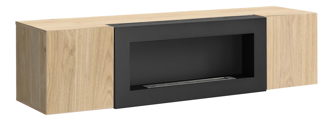 Masă TV Ferryhill HJ FY SBK (Stejar jackson hickory) (cu bioșemineu)