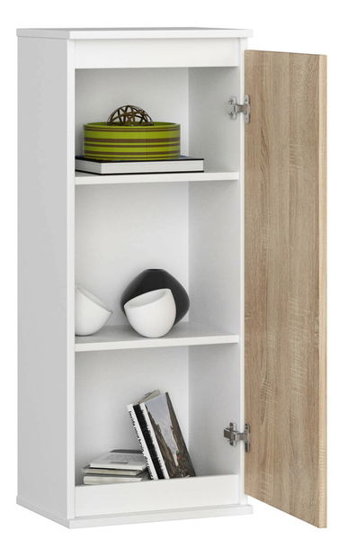 Dulap suspendat Wren II (Alb + Stejar sonoma)