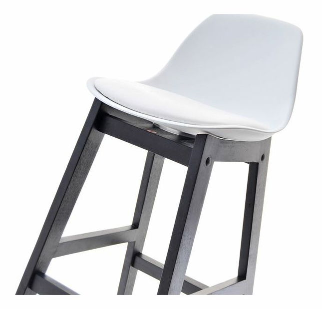 Scaun Evan (alb + negru)