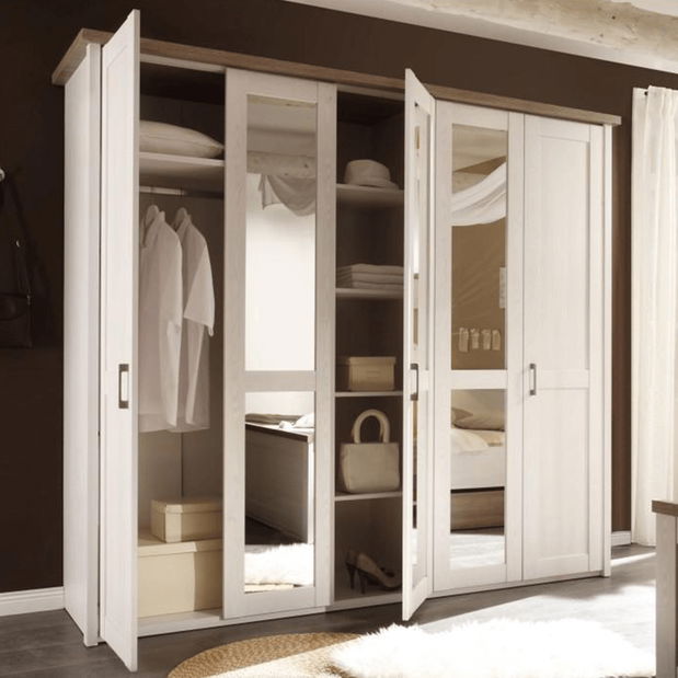 Spavaća soba Dawa (bijela + hrast sonoma)