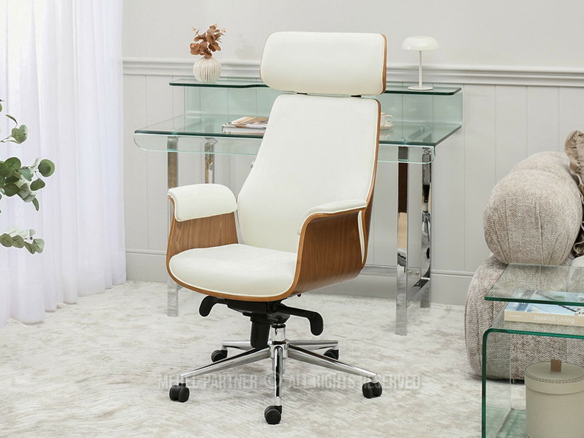 Fotoliu de birou Lendirnard (crem)