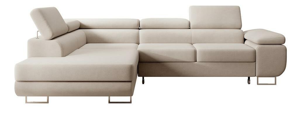 Sarokkanapé Stiletto (B) (bézs + ezüst)