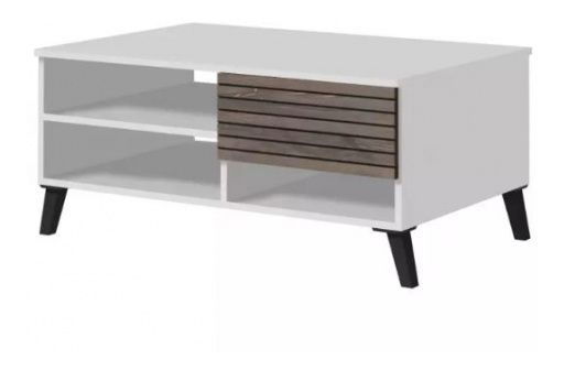 Konferenčný stolík Corleone 8 (biela + dub flagstaff)