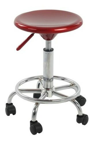 Taburet cu roți Mudell New Roșu