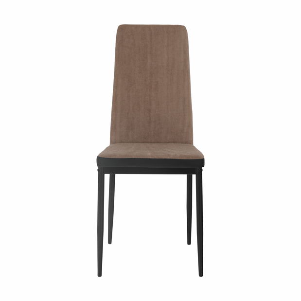 Scaun de sufragerie Enrico (maro deschis + negru) 