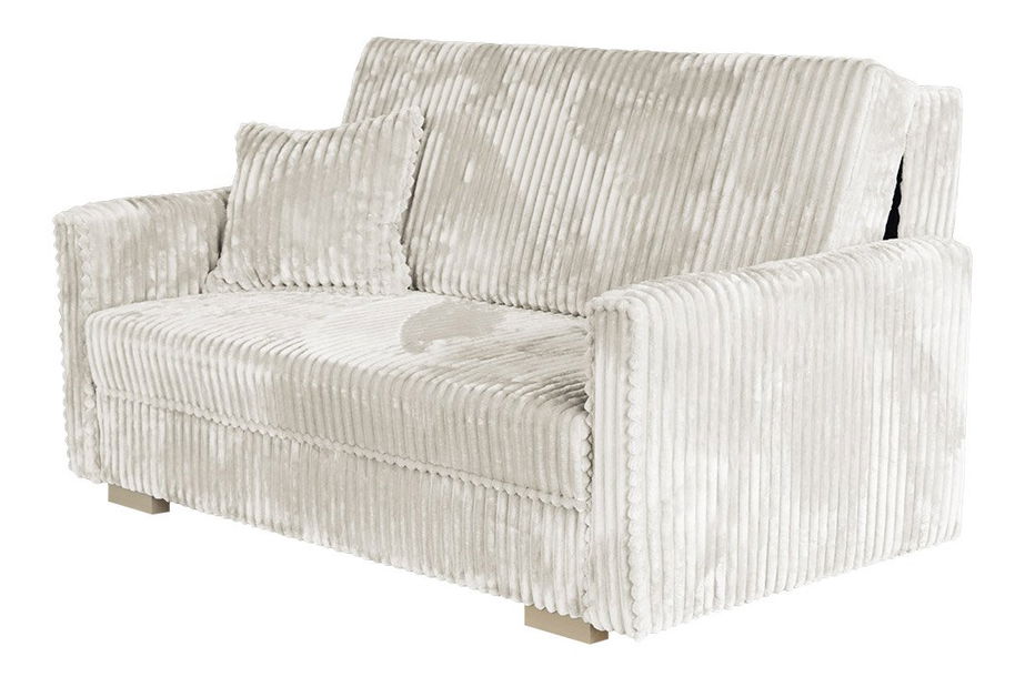 Sofa na razvlačenje Clovea Piano III (bijela) (s prostorom za odlaganje)