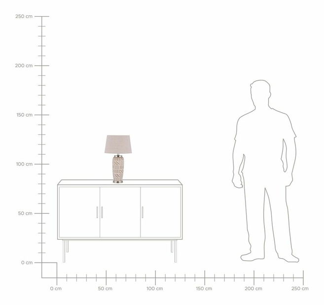 Stolná lampa Tashi (béžová) 