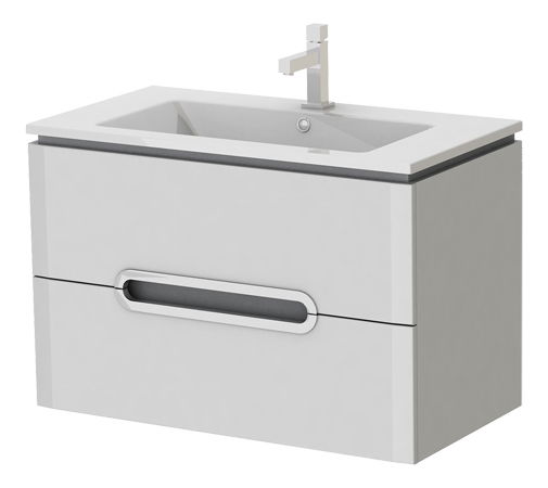 Dulap de baie suspendat cu lavoar Costa Pr-85 W