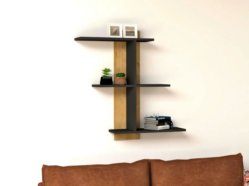 Polica Dopali (zafirov hrast + antracit)