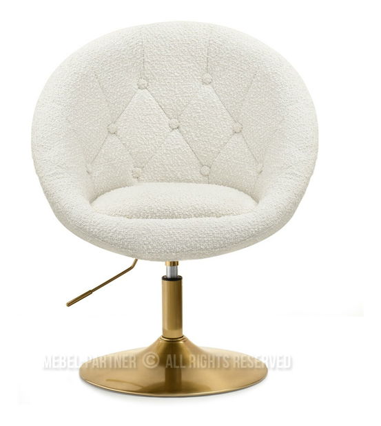 Fotoliu Lush 3 (crem + crom)