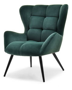 Fotel Kikino (zöld + fekete)