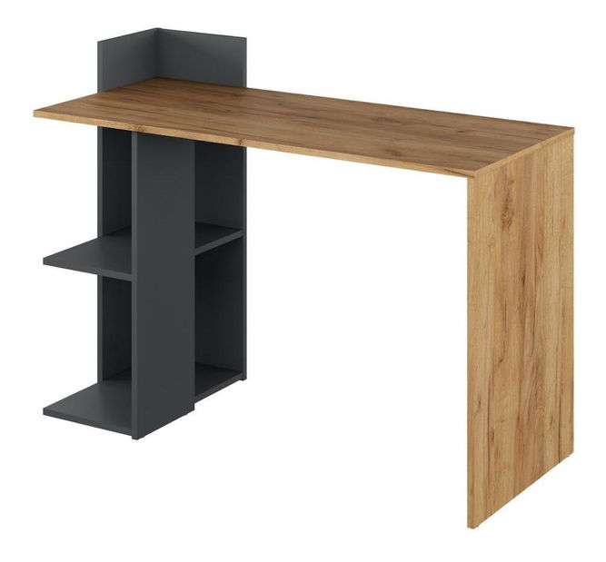 PC stolík Zunno (dub craft zlatý + grafit)