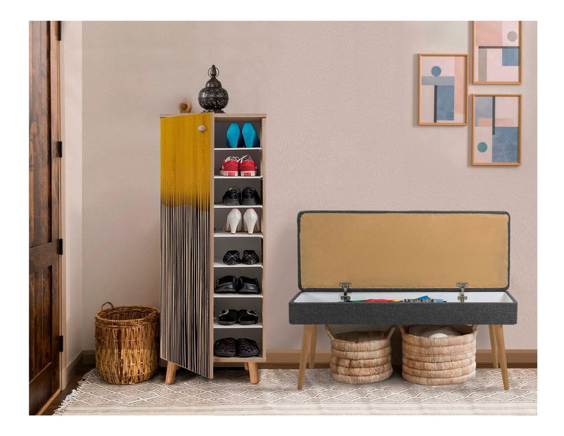 Set za predsoblje Beside 2 (hrast sonoma + antracit)