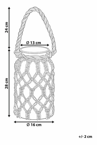 Svijećnjak 28 cm Jalza (bijela)