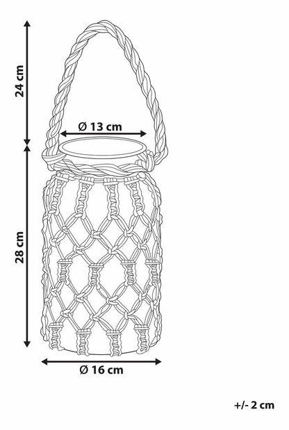 Gyertyatartó 28 cm Jalza (fehér)