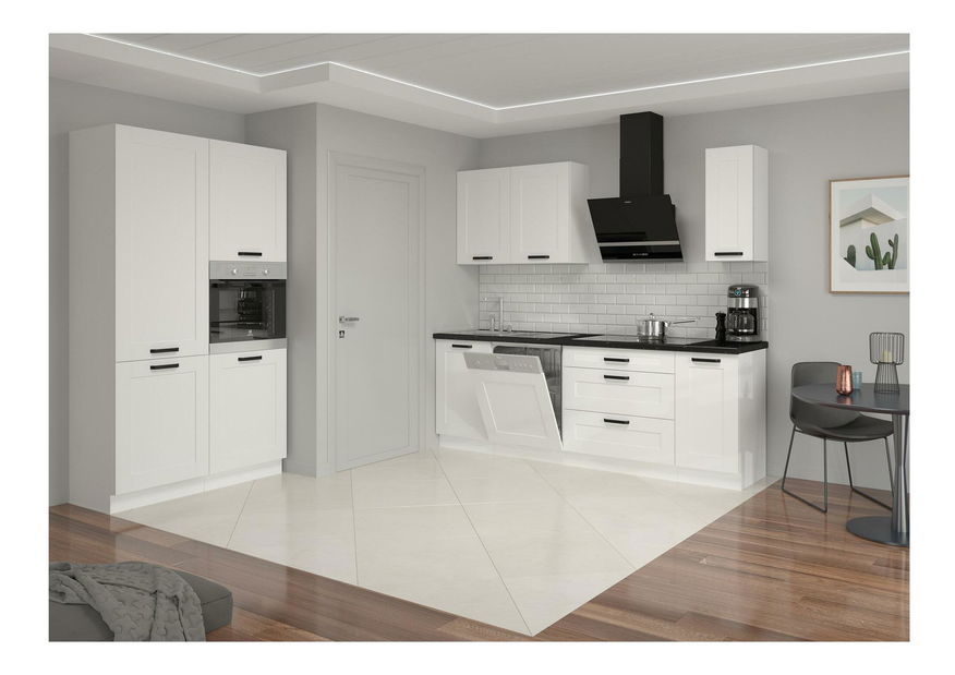 Visoki Ormarić Lesana 2 (hrast artisan + bijela) 