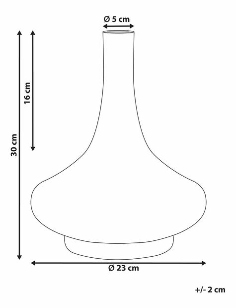 Váza Panza (žltá)