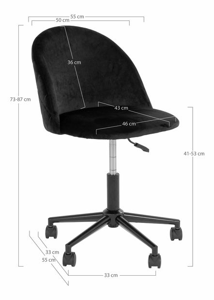 Kancelárska stolička Gonderia 2 (čierna)