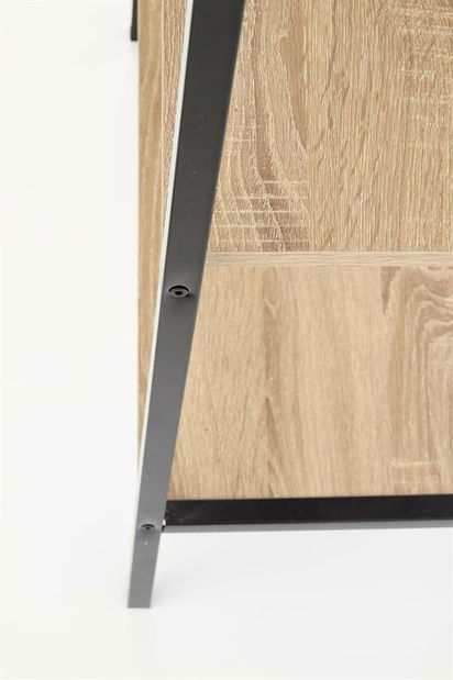 Regál Neda (természetes fa + fekete)