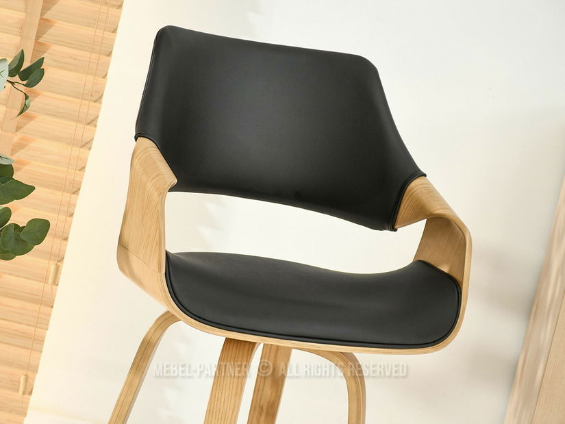 Scaun bar Rolenzono H65 (negru)