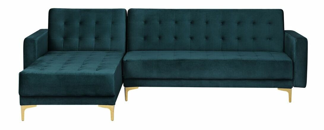 Rohová sedačka Aberlady 4 (smaragdová) (L)