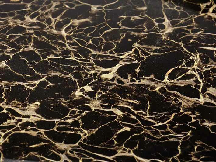 Konferenčný stolík Wizna (čierny mramor + čierna)