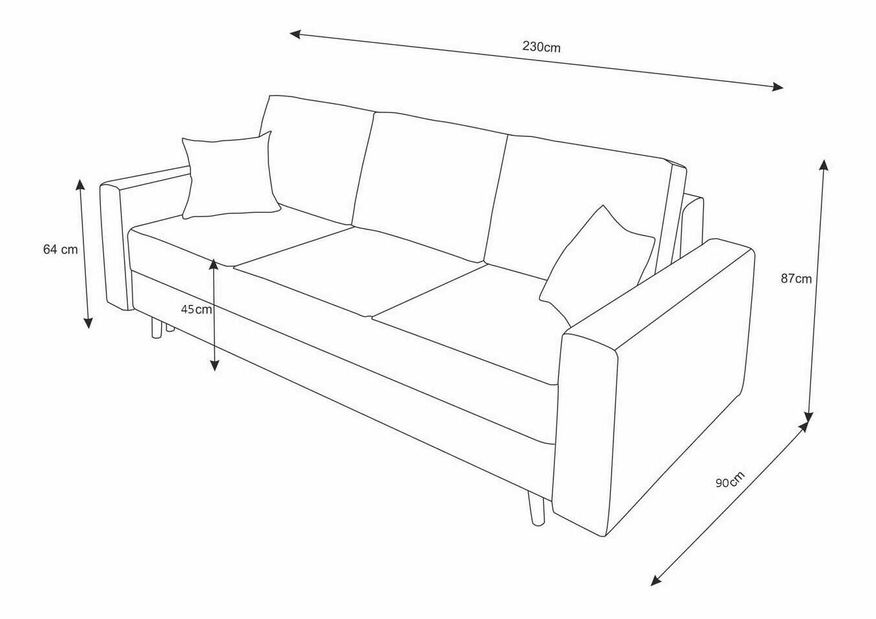 Canapea extensibilă Kineton (Kerosen)