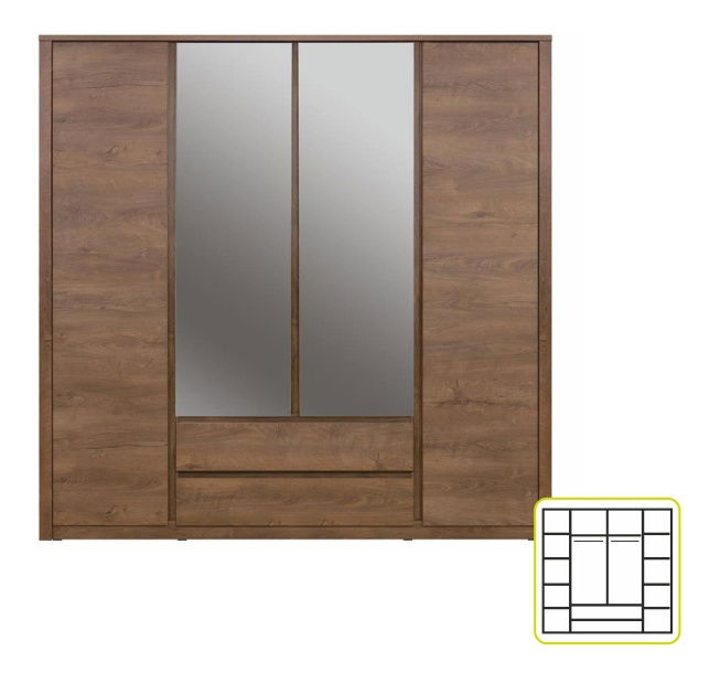 Dulap de haine Mest typ 23 4D2S