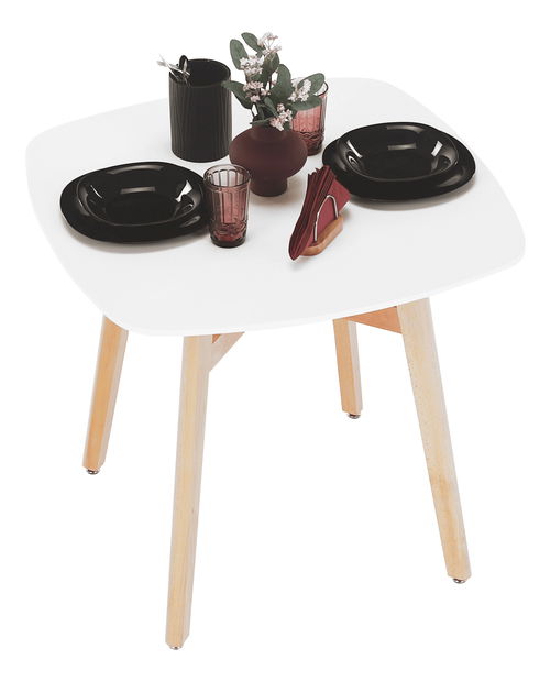 Masă de sufragerie Dejno (alb)