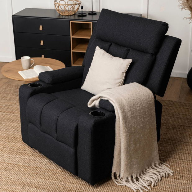 Fotoliu reglabil Komeito 2 (negru) 