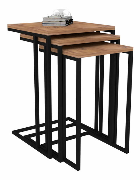 Set stolića za kavu (3 kom.)- Blacky