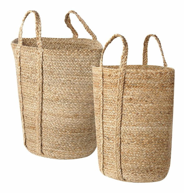 Set 2 buc coșuri depozitare Ornza (natural)