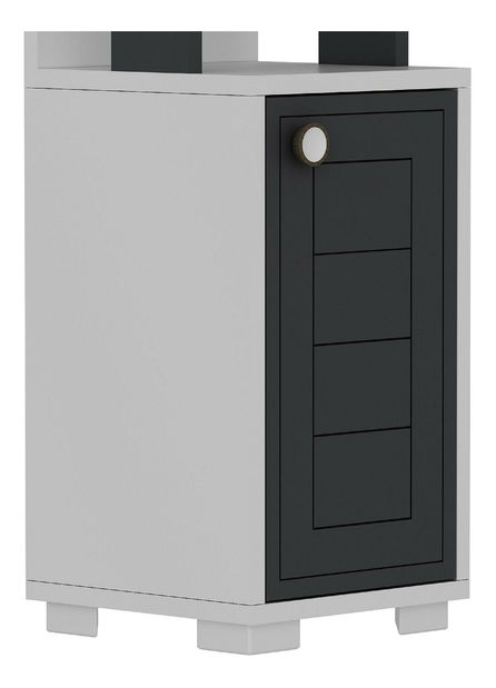 Raft Kovala (alb + antracit) 