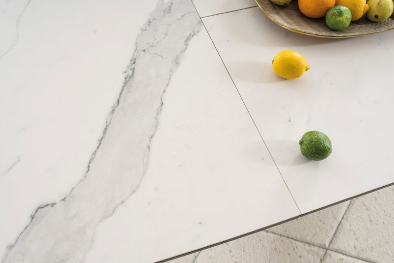 Masă de sufragerie extensibilă 160-220 cm Amanda (negru) (pentru 8 și mai multe persoane)