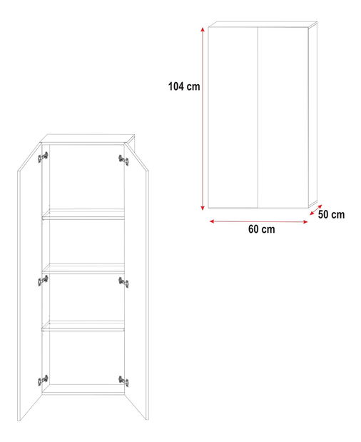 Detská posteľ Ruby V (Biela + Biela) (s roštami)