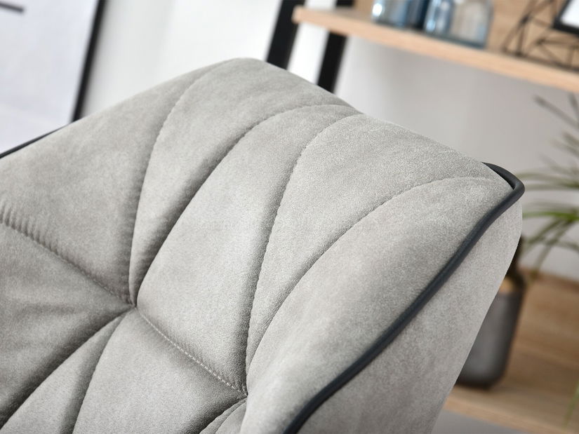 Fotoliu Velma S (gri + crom)