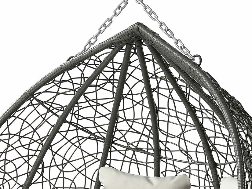 Függesztett fotel Loma (fekete + krém) 