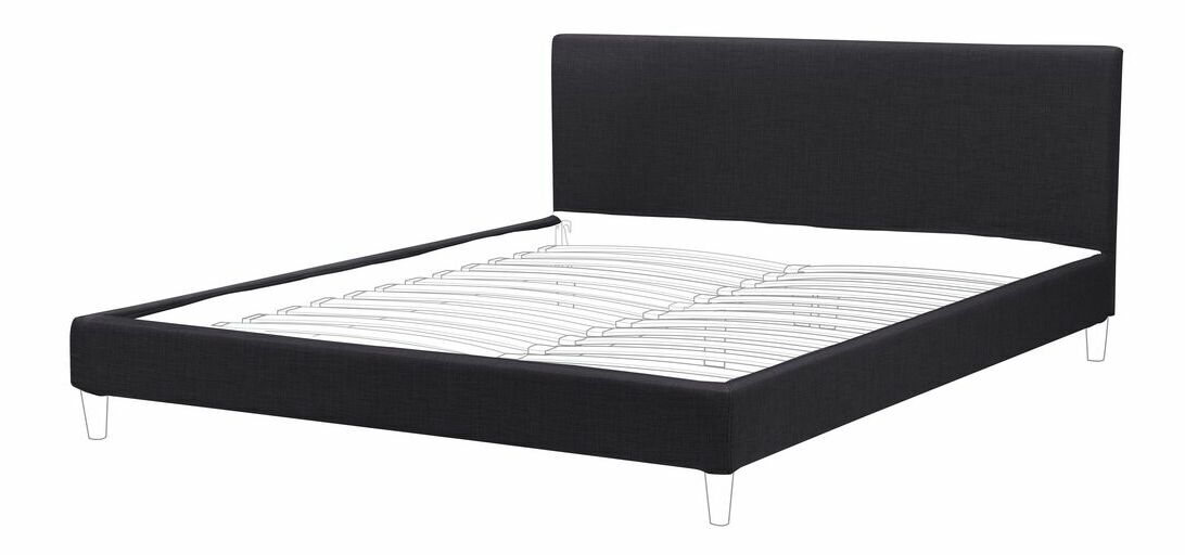 Poťah na posteľ 180x200 cm Futti (čierna)