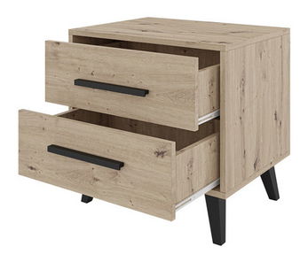 Noćni stolić Keiko (hrast artisan)