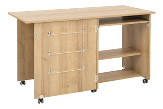 Radni stol na kotačima Wernalo 1 (hrast riviera)