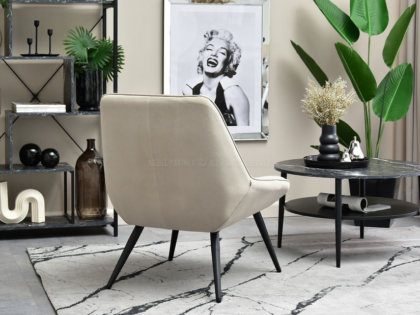 Fotel Zolta (bézs + fekete)