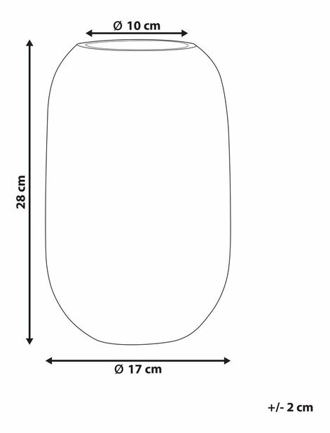 Váza Kyrza (priehľadná)