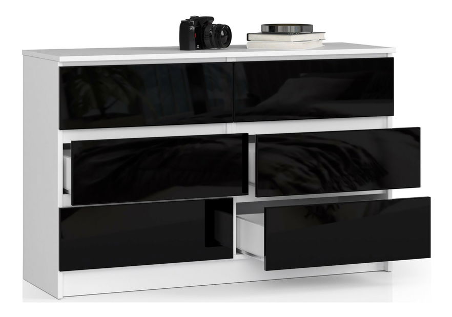 Komoda Kapil (crni sjaj)