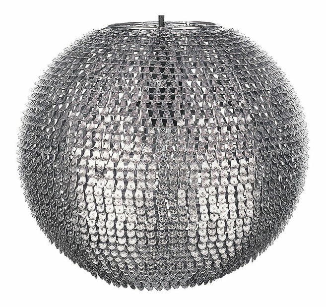 Závesná lampa Siamo (strieborná)