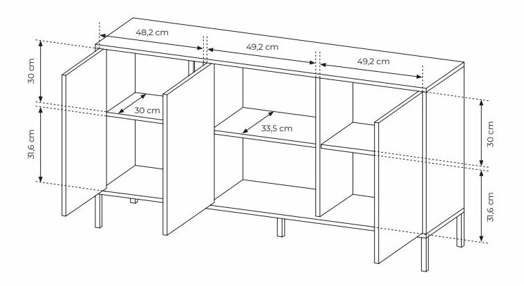 Dulap Danton 3D (Bej)