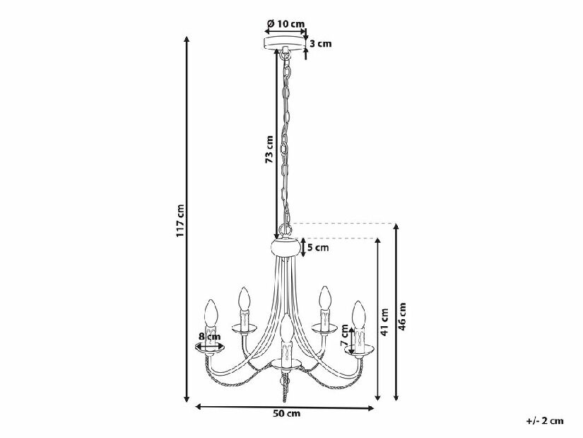 Candelabru/ Lustră Destiny (negru)