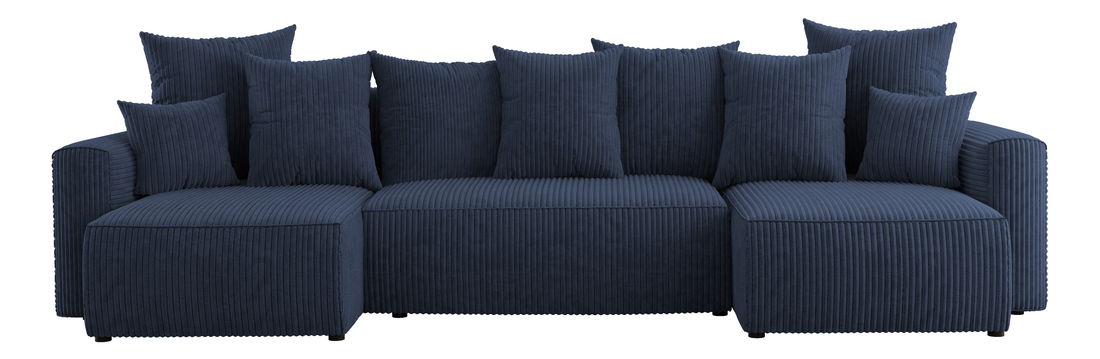 Kutna garnitura Denia U (tamnoplava)