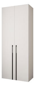 Dulap de haine 100 cm Carmela 40-3 (alb + Negru)