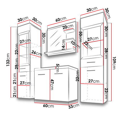 Kúpeľňový nábytok I Apoleon (Matera)
