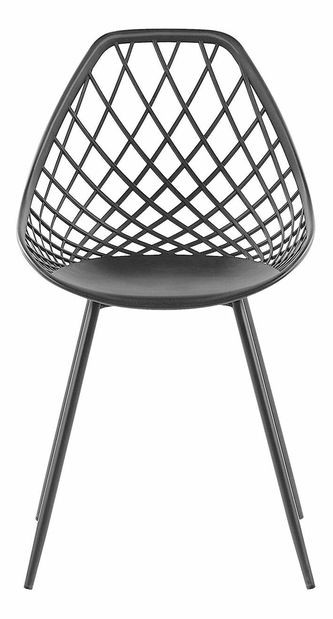 Set 2 ks. jedálenských stoličiek CANOR (čierna)